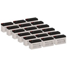 UPS12-7 UPS 12V 7.5Ah F2 SLA SigmasTek SP12-7.5 T2 Battery Replacement Set of 18