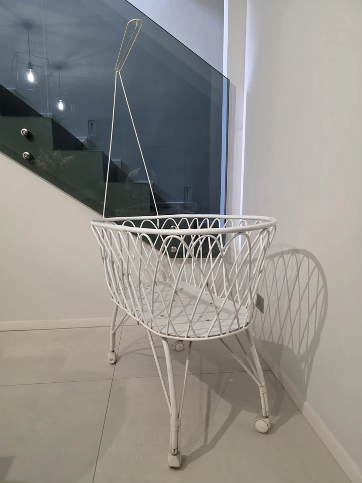 Culla In Vimini Con Baldacchino - Immagine 3 di 4