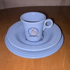 Fiesta Bugs Bunny What's Cookin Doc Light Blue 3pc Dinner Set Plate Bowl Mug