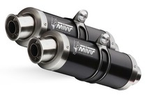 2 Embouts D'Échappement MIVV GP NOIR KAWASAKI Z1000 2007 2008 2009