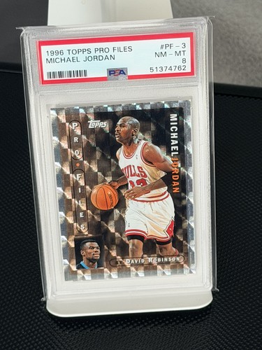 1996 Topps Basketball Pro Files #3 Michael Jordan Bulls HOF PSA 8 Best Offer