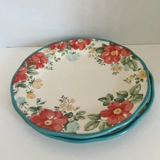 Set Of 2 The Pioneer Woman 10.5 ” Floral Dinner Dish Plates Beautiful Flowers