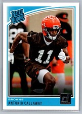Antonio Callaway #341, Rated Rookie, Cleveland Browns, 2018 Panini Donruss