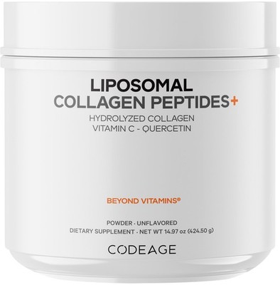 Collagen Peptides Powder Liposomal Vitamin C Quercetin 14.97 oz Codeage Complex
