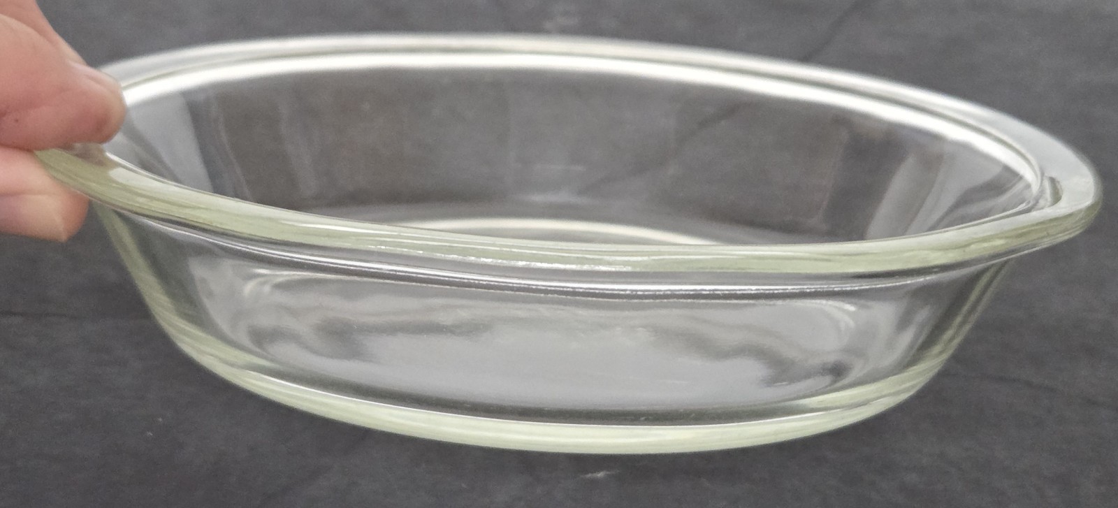 3 Vintage PYREX 6" Mini Pie Pans 206 Smooth Edge Clear Tart Plate USA