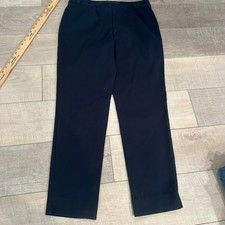 TALBOTS HAMPSHIRE CURVY NAVY BLUE PANTS SIZE 8
