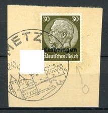 Dt. Besetzung WK II Lothringen, Abart 11 I Briefst&uuml;ck #HU180
