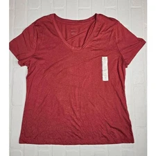 A new day Dark Pink Scoop Neck Top XL