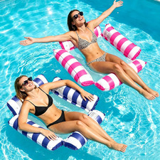 Inflatable Pool Float Adult Hammock 48x48 Inches Multi-Use Water Float Lake