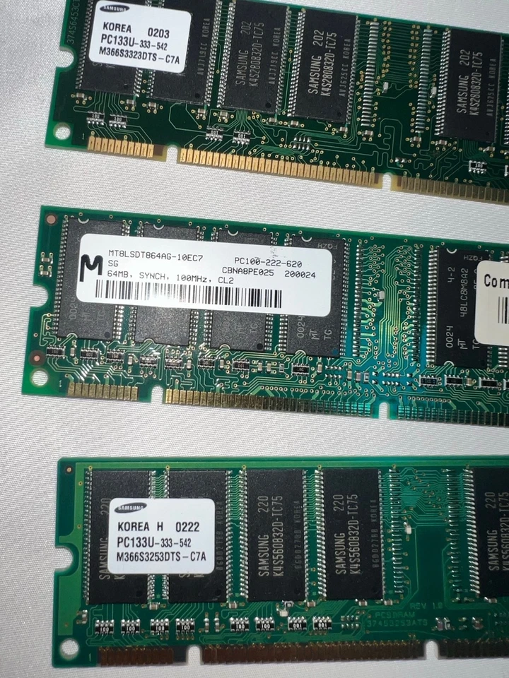 Small Bundle of rams x PC133-PC200 DDR1-&-DDR2 Memory Modules - Image 3 of 4
