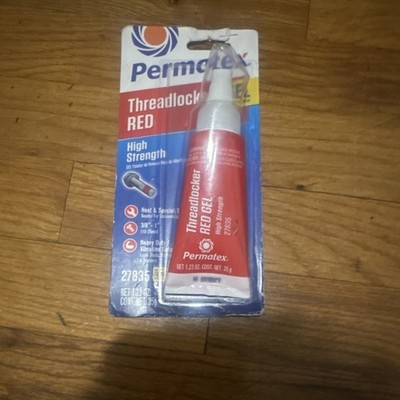 Permatex 27835 High Strength Threadlocker Red Gel 35g Vibration Safe