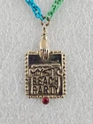 Vintage 90s MAC Cosmetics Necklace - Mystic Beach - RARE Employee Y2K Kitsch