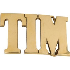 New Brass Tim Timothy Timmy Name Tag Hippy Hippie 1970s NOS Vintage Belt Buckle