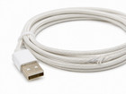 UGREEN 6ft USB-A to Micro USB Braided Charging Cable White Gold Used Braid Rip — photo 6