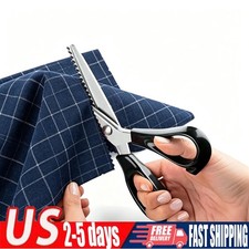 Pinking Shears for Fabric Cutting, 9 Inch Zig Zag Scissors, Professional Sewi