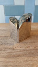 Vintage Joyas Design Silver Metal Heart Shaped Salt And Pepper Shakers.