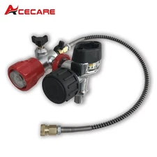 ACECARE 30MPA Scuba Adapter Regulator With Gauge Scuba Tank Valve Filing Station