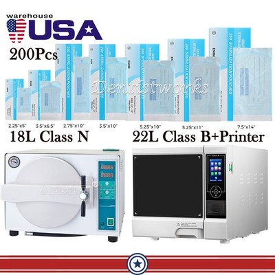 22L 18L Dental Steam Sterilizer Autoclave Equipment/Self Sterilization Pouches