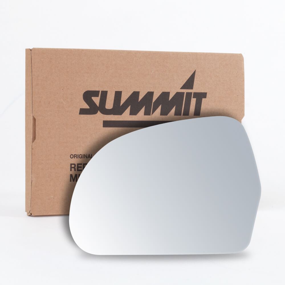 Summit Stick-On Standard Mirror Glass Left Fits Audi A3 A4 A5 A6 A8 Q3 RS4 Skoda