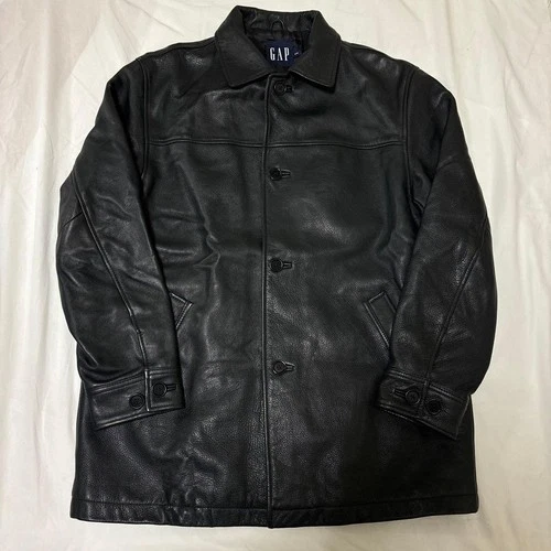 good OLD GAP Leather Car Coat