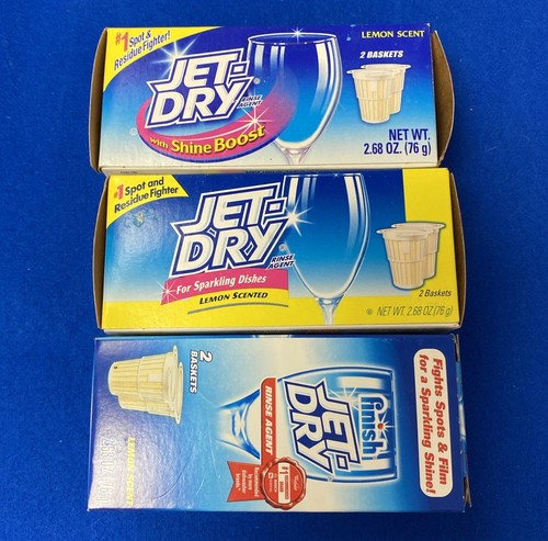 Jet-Dry Sparkle Rinse Agent For Dishwasher Lemon Scent 3 Boxes of 2 Baskets - Bild 4 von 4