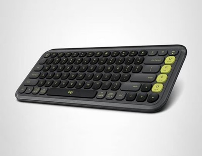 Logitech POP ICON Keys Wireless Bluetooth Keyboard, Comfortable Typing