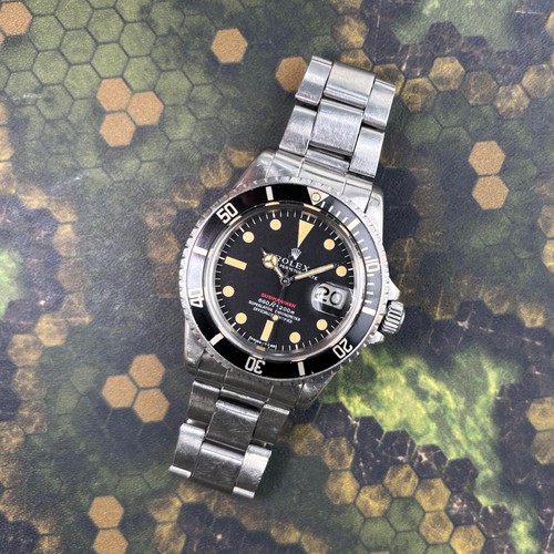 1973 Rolex Red Submariner 1680 Matte Black Mark IV Dial