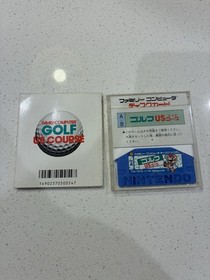 Nintendo Famicom Disk System Mario Golf US Course FDS US Seller