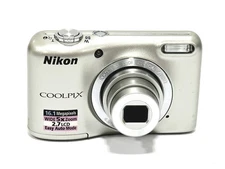 Nikon Coolpix L27 Digital Camera 16.1MP 5x Zoom 2.7 LCD Silver w/ Strap SD Card 