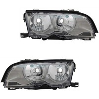 Scheinwerfer Set Rechts & Links Titanium H7/H7 FüR BMW 3Er Cabriolet E46