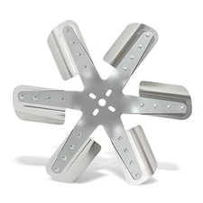  6-Blade Silver Belt-Driven Flex Fan Electric Fan, Puller Fan (2018), Car 