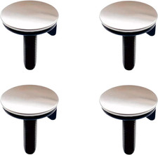 4 Packs Kitchen Sink Hole Cover Brushed Nickel Faucet Plug Caps Stainless Steel