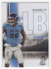 #193 Jaylen Harrell 2024 Topps Signature Class Base = RC Tennessee Titans