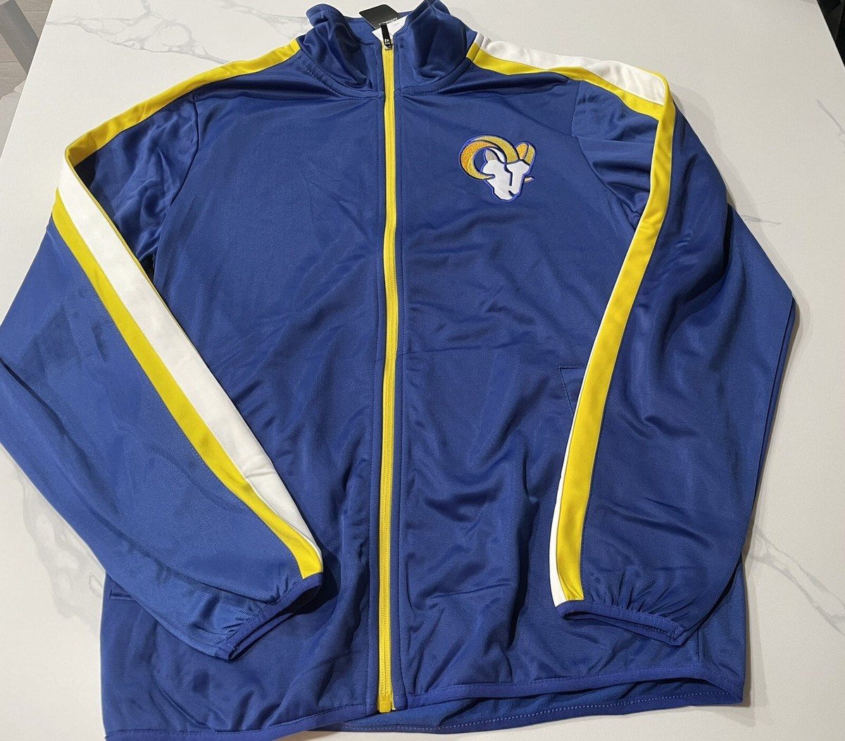 Los Angeles Rams Men's Classic Style Track Jacket (Large) Retails