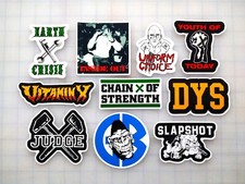 Hardcore Vinyl Sticker Lot 10 Stickers SET 1 punk sxe straight edge post metal