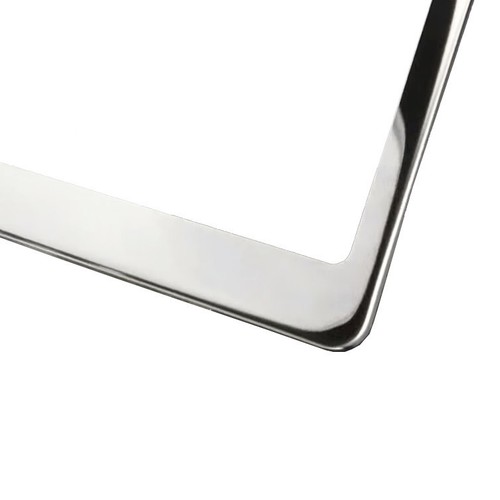 Mirror Chrome License Plate Frame COUNTRYMAN Laser Engraved Metal Screw Cap - Bild 3 von 8
