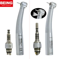 US BEING Dental High Speed Handpiece 4Hole Fiber Optic LED Coupler fit KAVO 6Pin