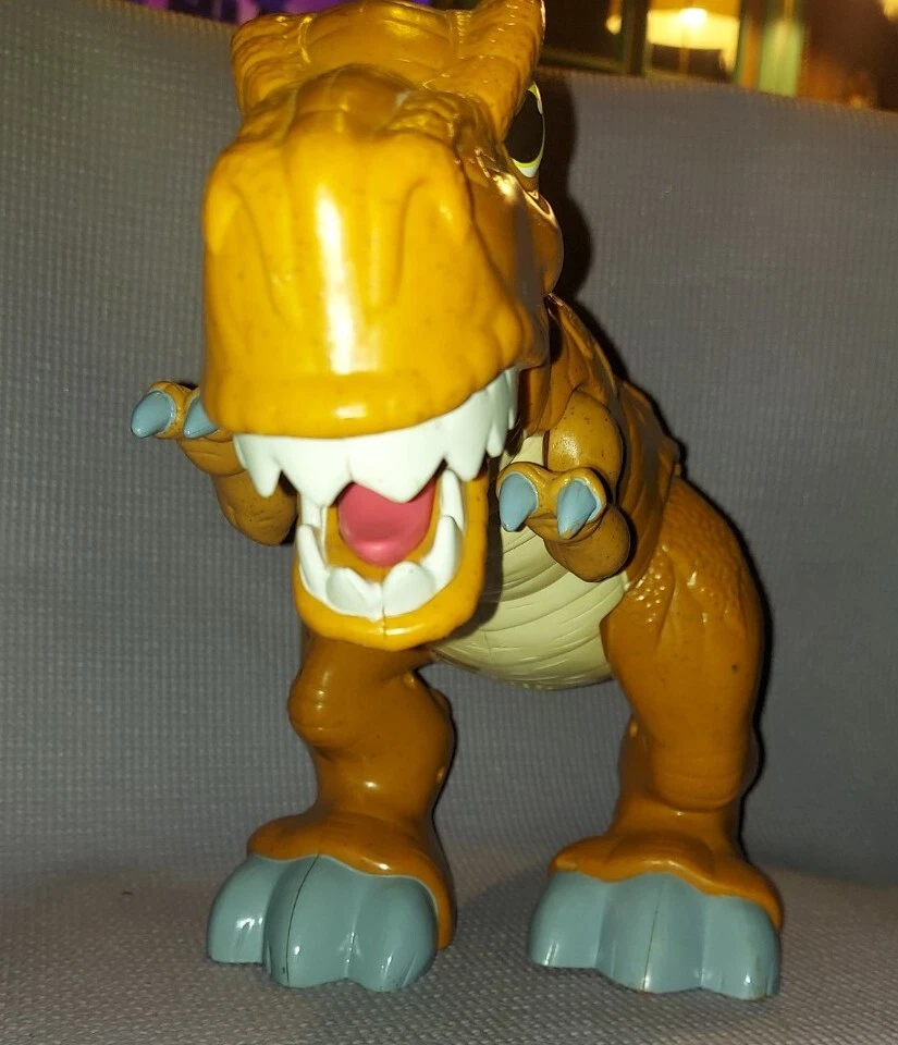 "Dinosaurio móvil rugiente motorizado Fischer Price Imaginext Mega T-rex 17""" Foto 3 de 4