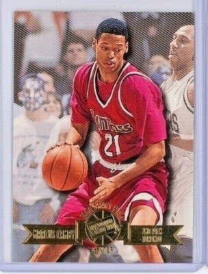 1996 Press Pass #2 Marcus Camby Rookie RC - UMass / Toronto Raptors - MINT