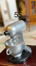 New Miniature Dollhouse silver mixer 1:12 scale