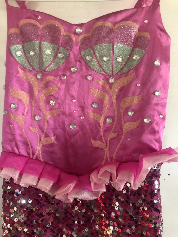 Disfraz de sirena persiguiendo luciérnagas de Halloween para niñas talla 8 Foto 4 de 4