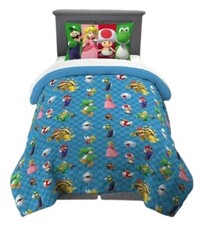 Super Mario Kids 2pc Reversible Twin/Full Comforter Set-W51053583403