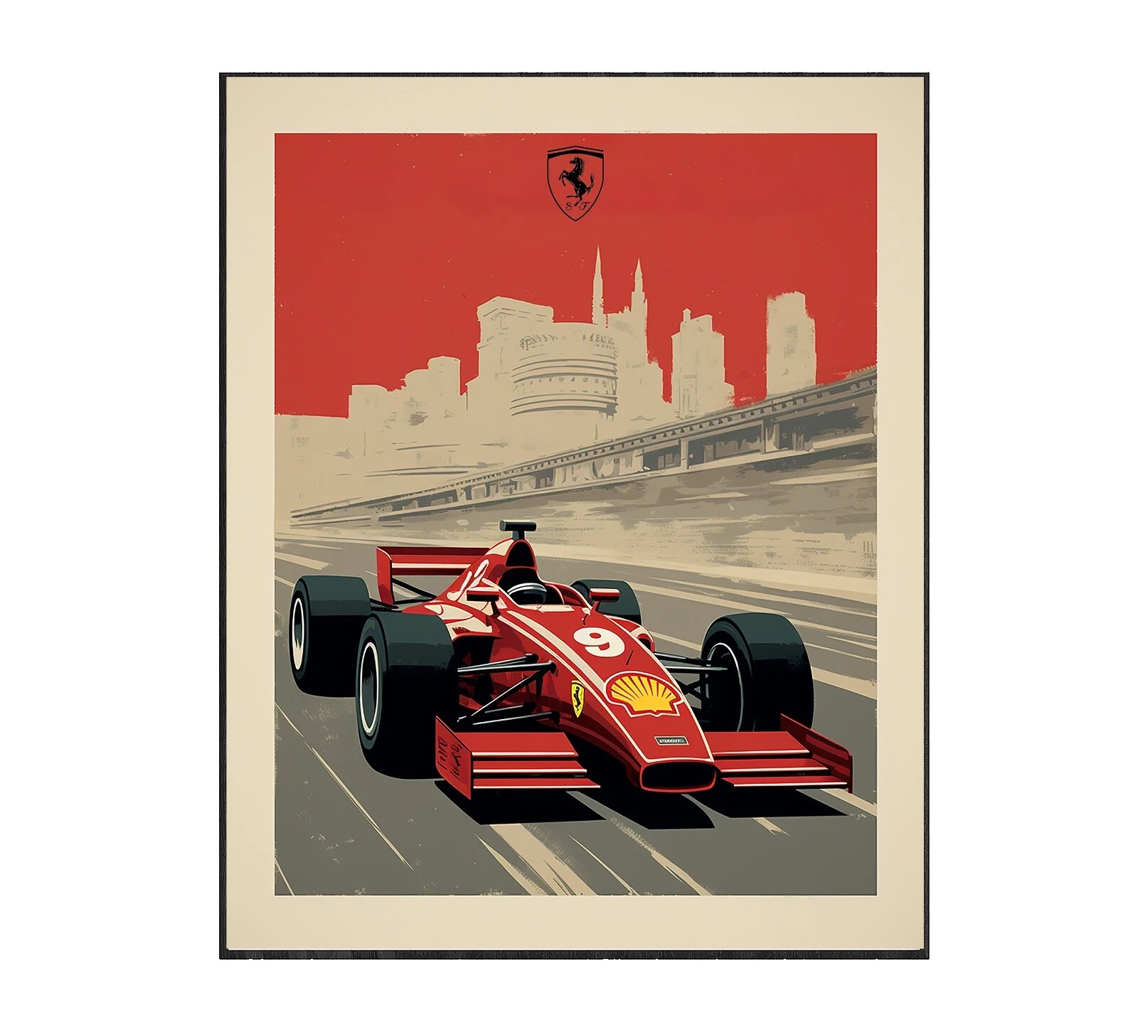 Carreras de coches Vintage/Retro carteles de decoración para el Hogar