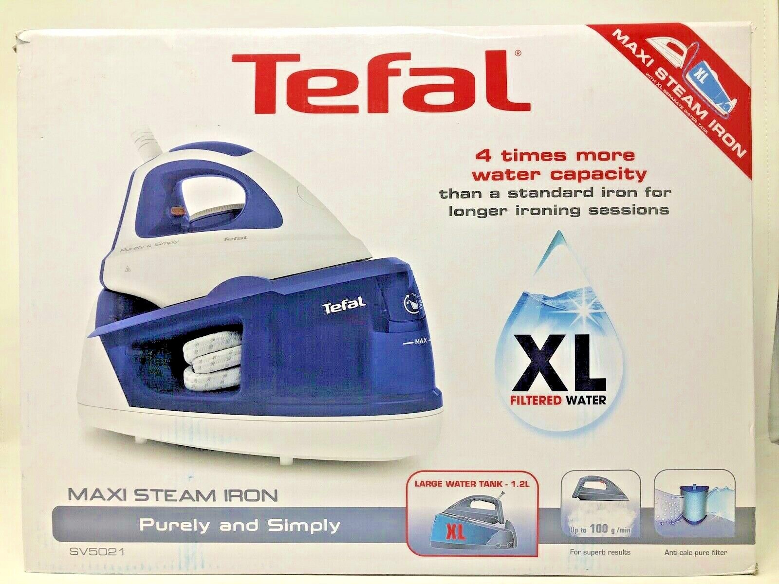 maxi steam iron tefal