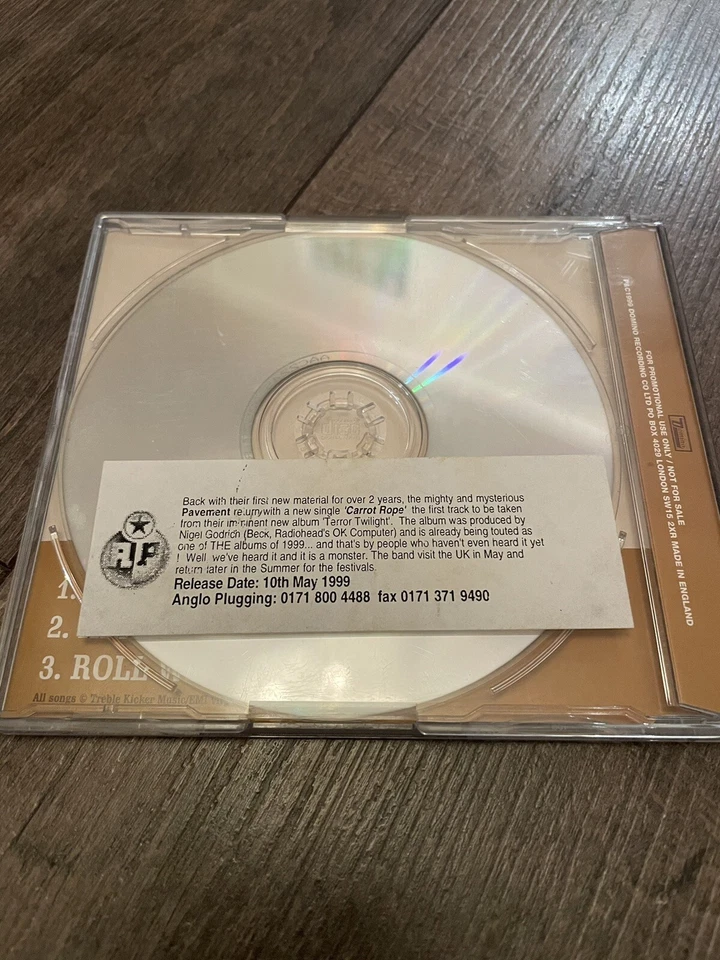 Pavement - Carrot Cake 3 Track Promo CD Domino - Image 3 of 3