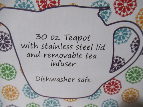 30 oz Green Teapot Infuser Porcelain w Stainless Steel Lid New in Box by BIA - Picture 4 of 5