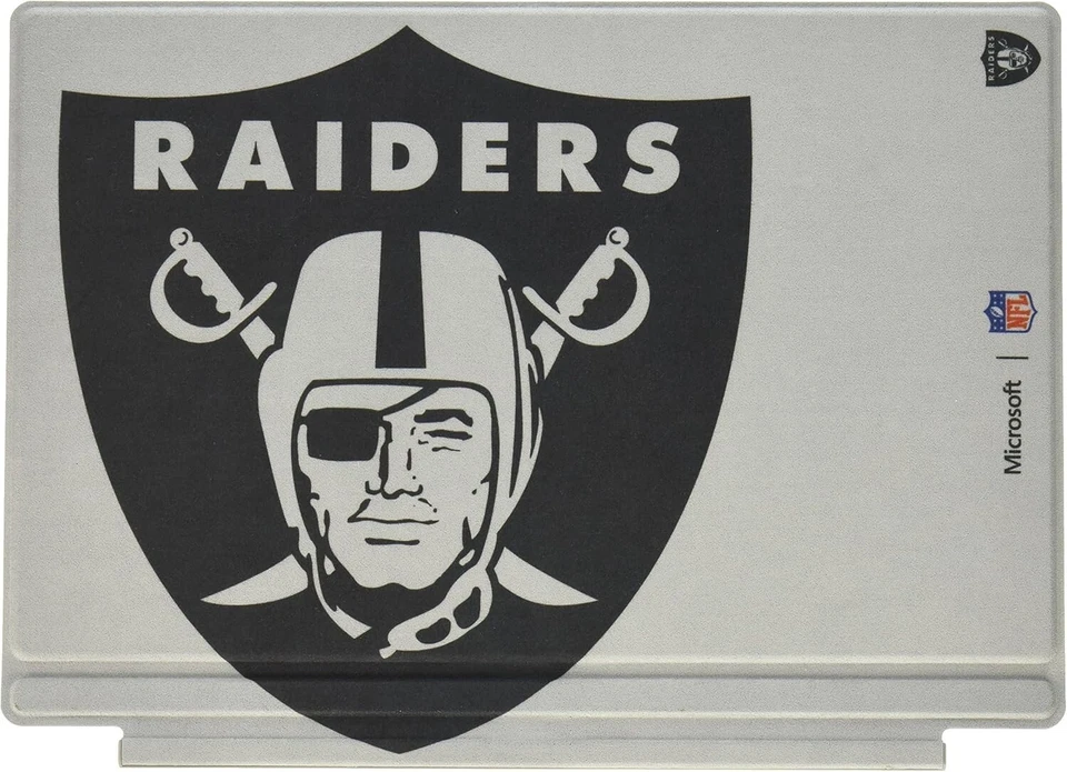 Microsoft Surface Pro Type Cover for Surface Pro 7/6/5/4/3 Gray- Oakland Raiders - Image 3 of 4