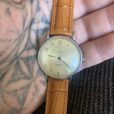 Vintage 1963 Timex Marlin 32mm Watch 2010-2463 Manual Wind