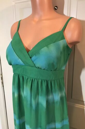 DRESS BARN, Size 10, Women's, Long Boho Style Sundress, in Greens/Blues Tie-Dye. - Picture 3 of 11