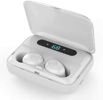 Wireless Bluetooth V5.0 TWS Earbuds/Earphones with Microphone Noise Cancelling 